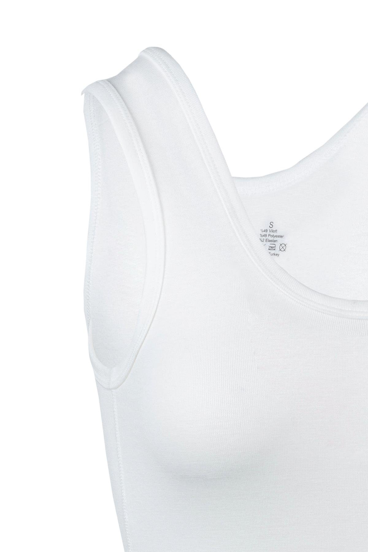 Bsm Kadın Viloft Termal Atlet 20003 - Ekru