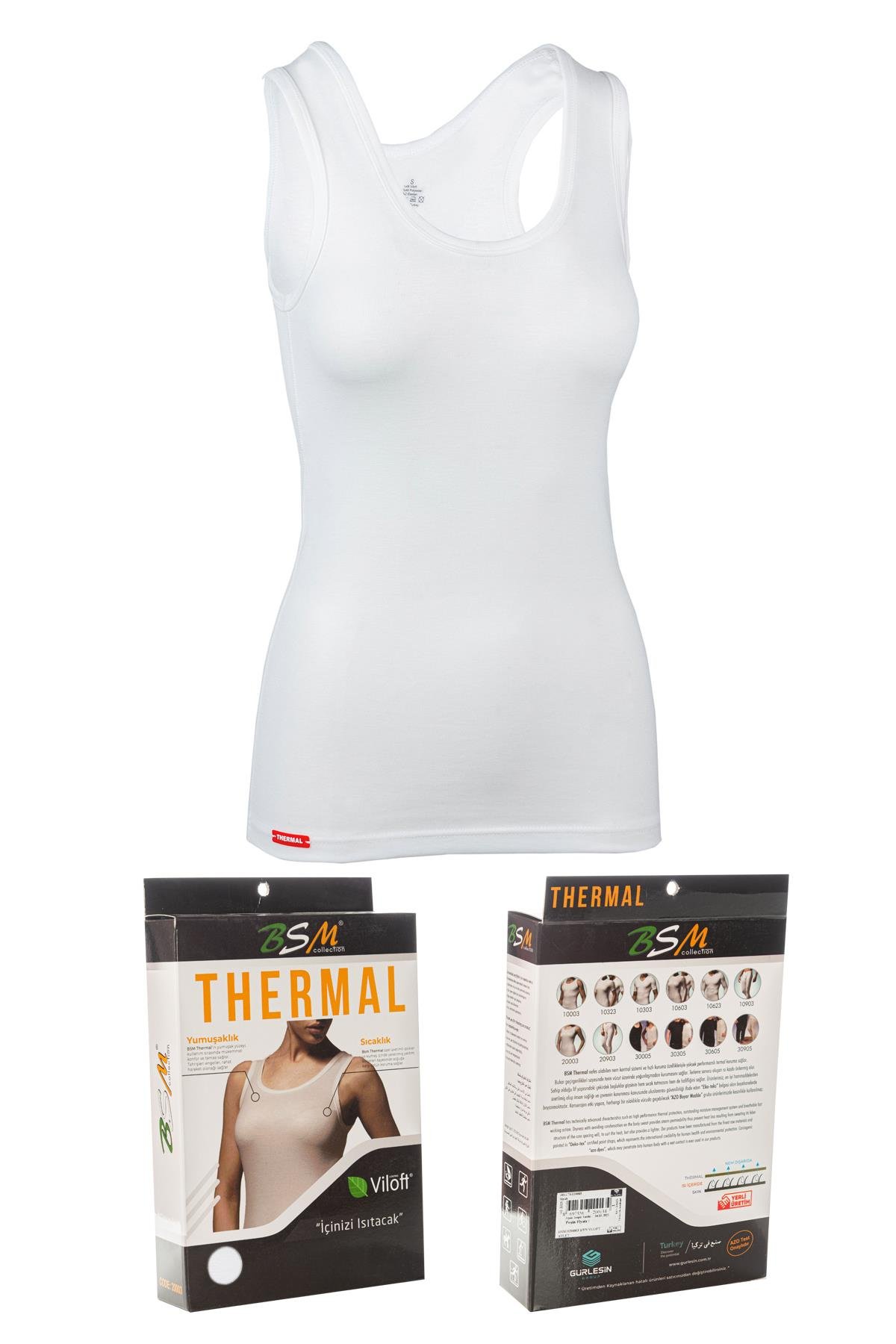 Bsm Kadın Viloft Termal Atlet 20003 - Ekru