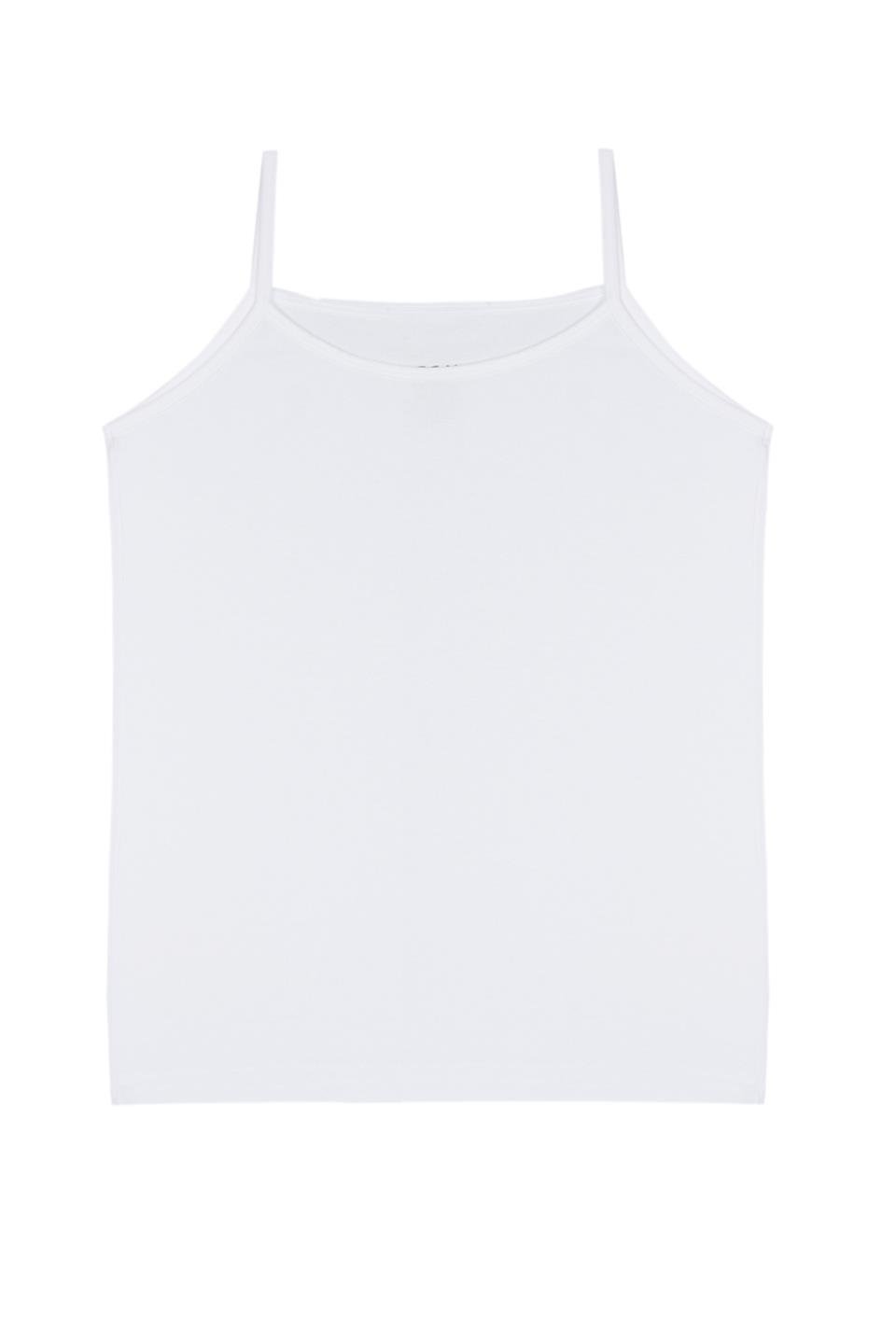 Bsm Kız Çocuk 5'li Kaşkorse İp Askılı Atlet 31643 - Beyaz