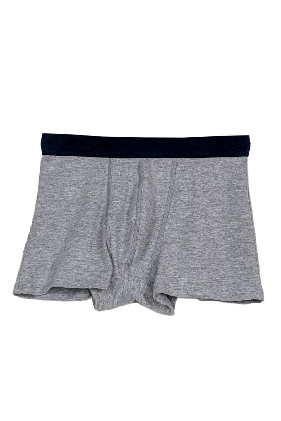 Bsm Modal Erkek Dıştan Lastikli Boxer 43603 - Gri