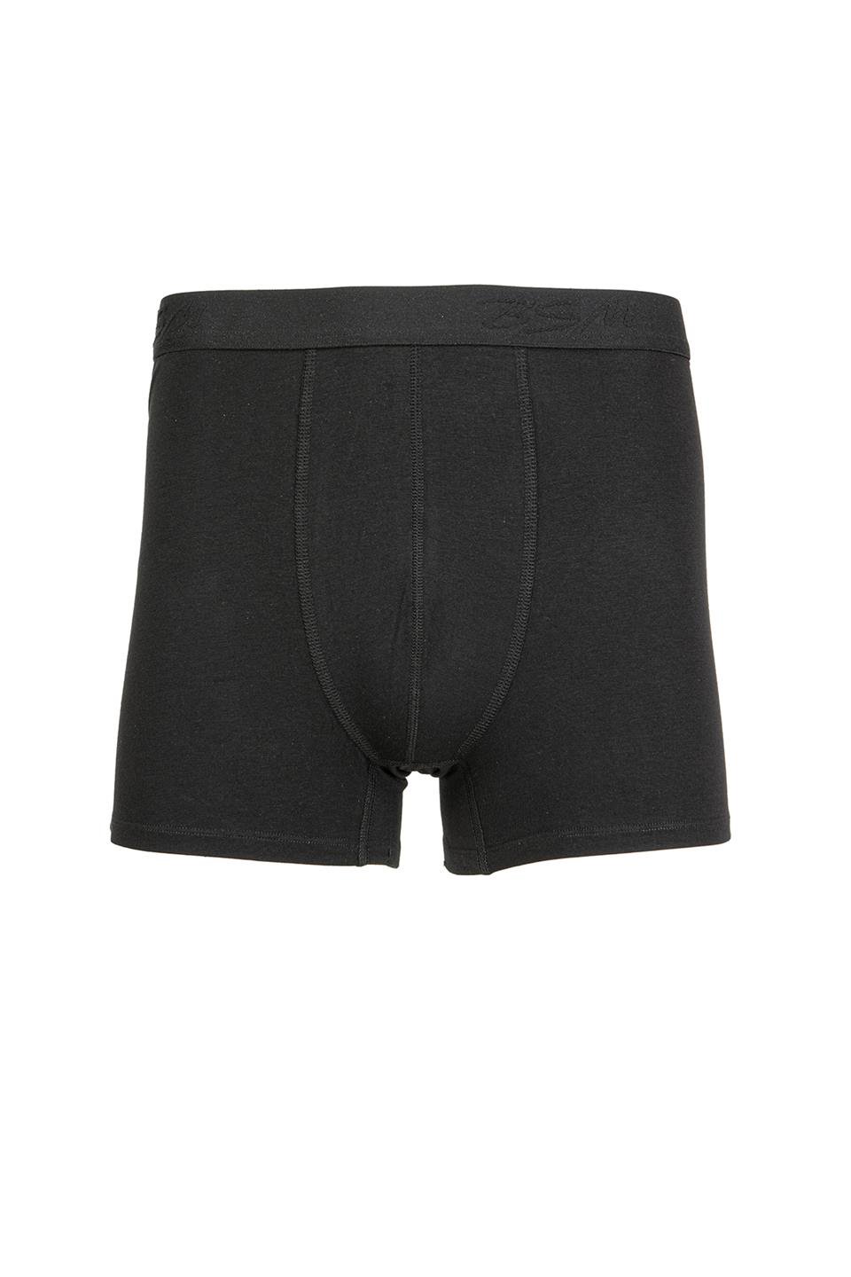 Bsm Modal Erkek Dıştan Lastikli Boxer 43603 - Siyah