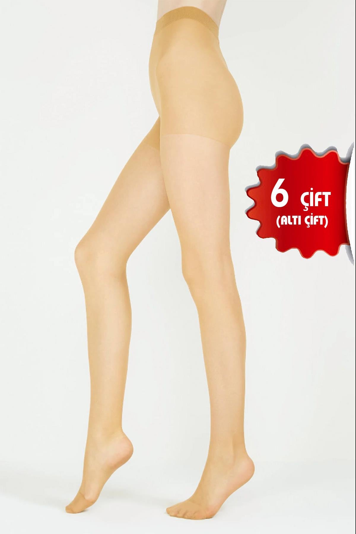 Bsm Sahra 15 Den Fit İnce Likralı Külotlu Çorap 6 Adet