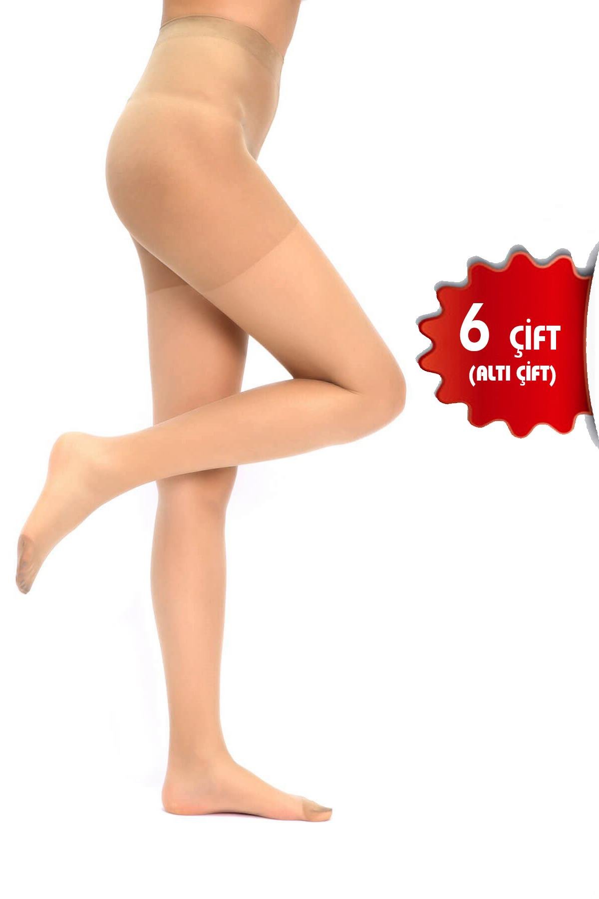 Bsm Ten 15 Den Fit İnce Likralı Külotlu Çorap 6 Adet