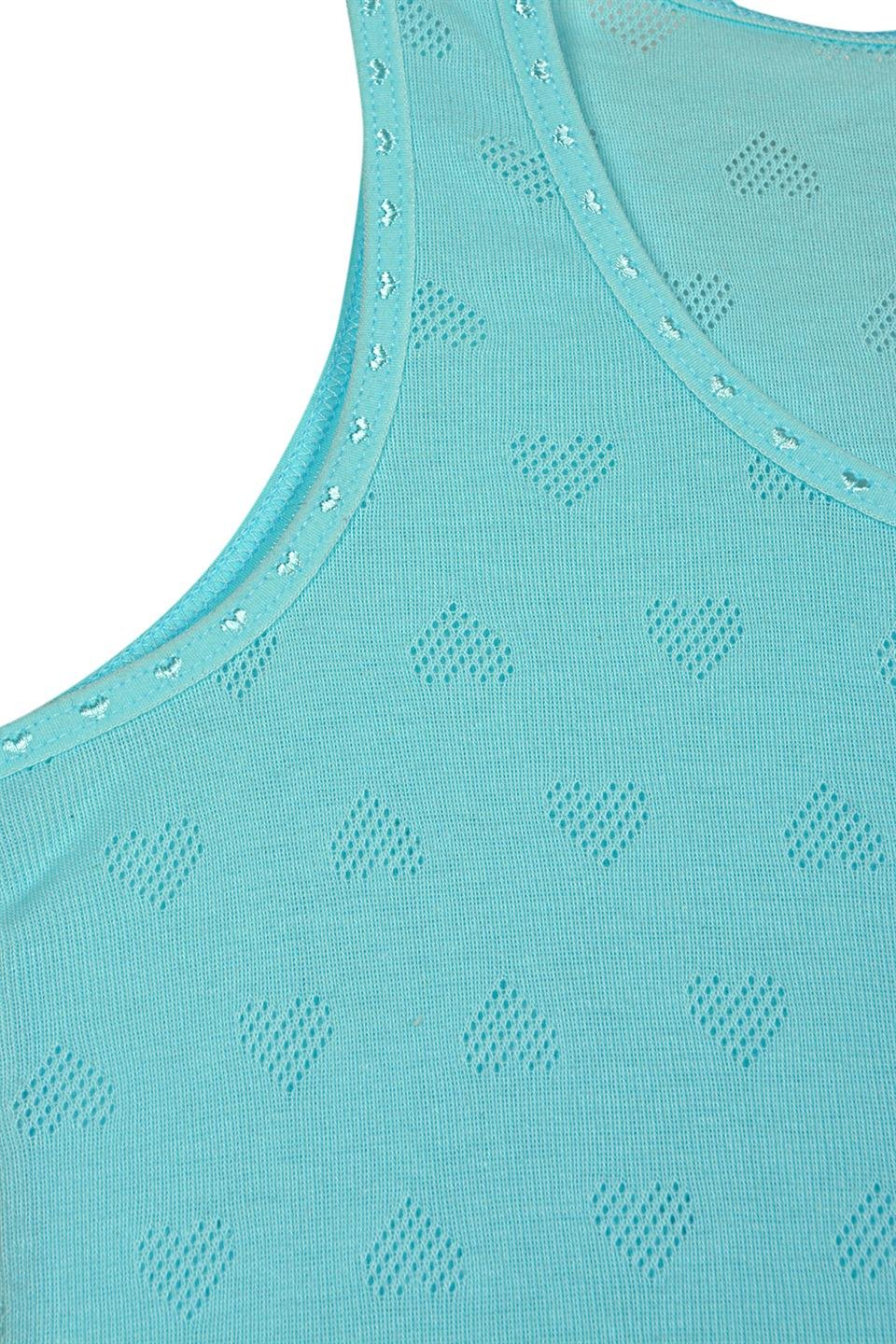 Gürlesin Kız Çocuk İp Askılı Pamuklu Ribana Atlet 31355 - Asorti