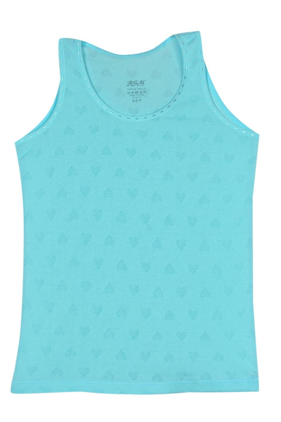 Gürlesin Kız Çocuk İp Askılı Pamuklu Ribana Atlet 31355 - Asorti