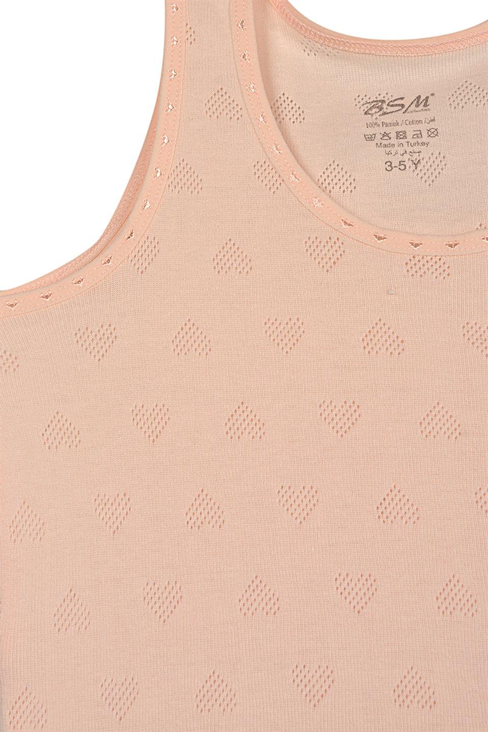 Gürlesin Kız Çocuk İp Askılı Pamuklu Ribana Atlet 31355 - Asorti