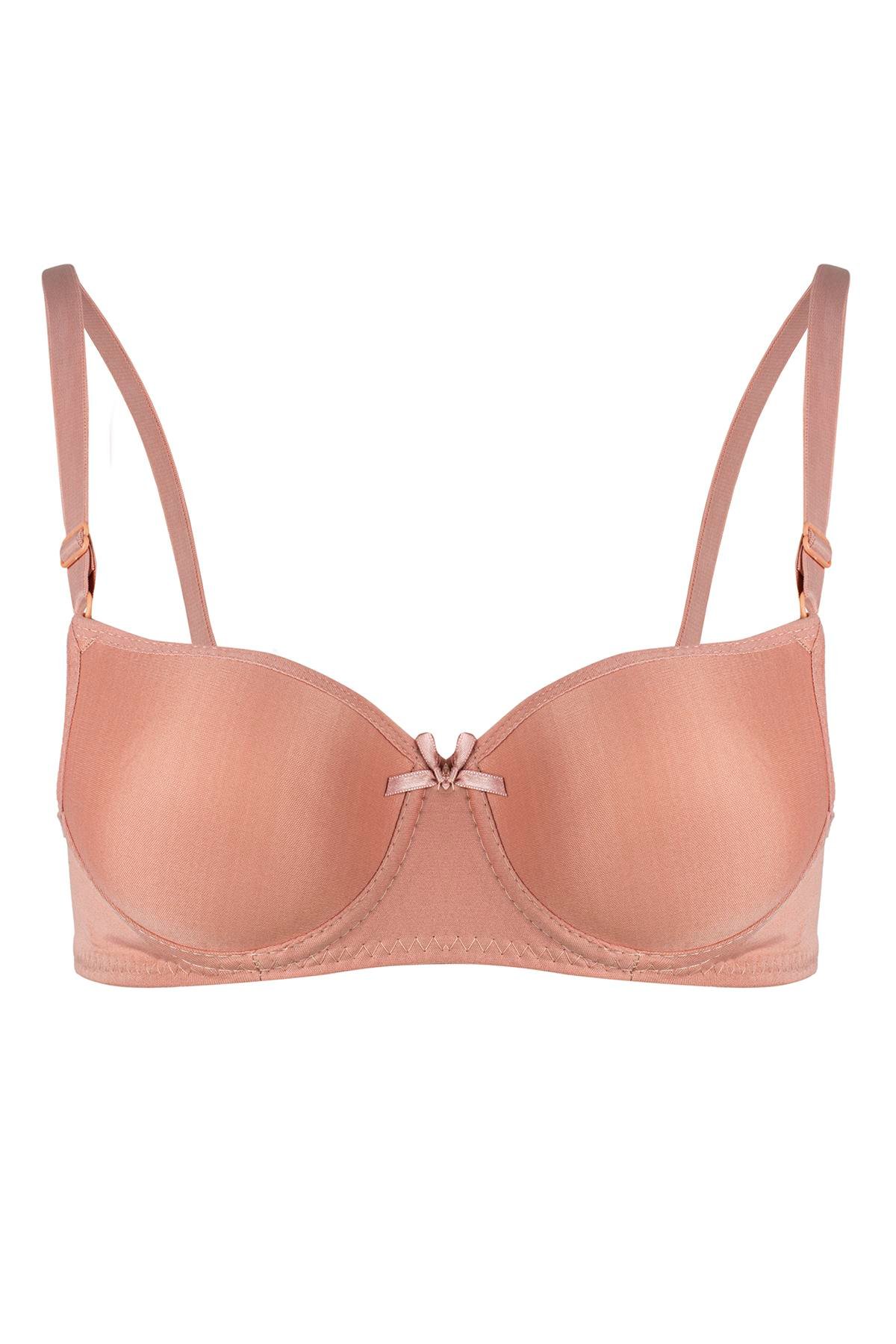 Rare White Kadın Dolgulu 3'lü Sütyen T4322M001107-3LÜ Bordo-Gri-Pudra