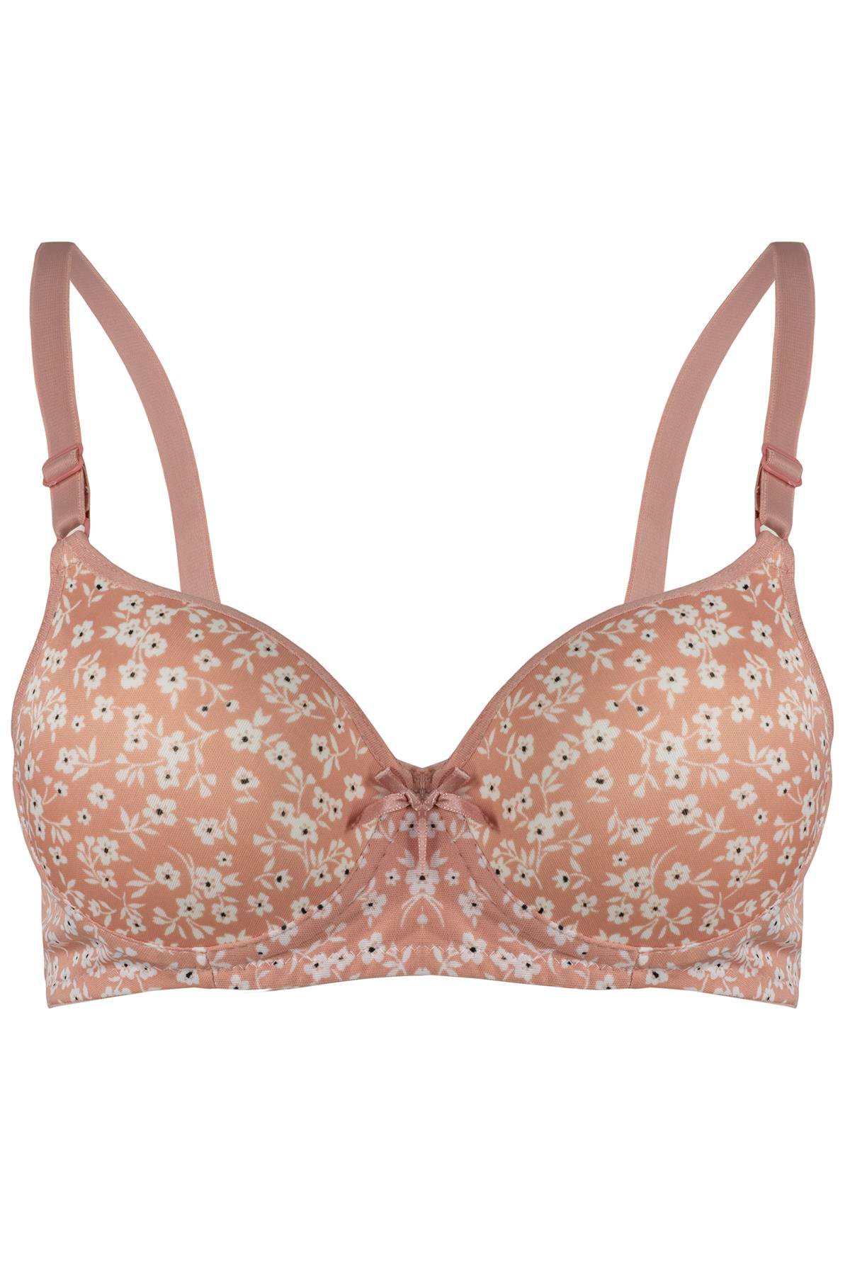 Rare White Kadın Dolgulu 3'lü Sütyen T4322M01107D-3LÜ Siyahleopar-Pudraçiçek-Siyah