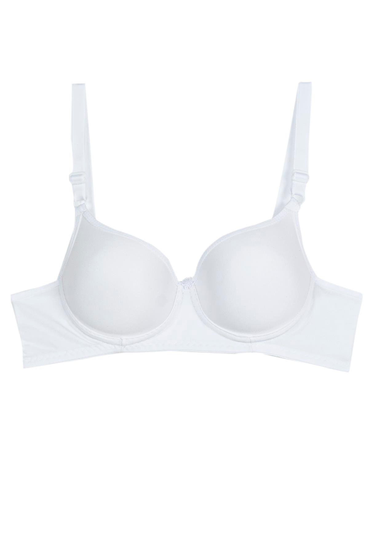 Rare White Kadın Dolgulu 3'lü Sütyen T4322M001107-3LÜ Beyaz