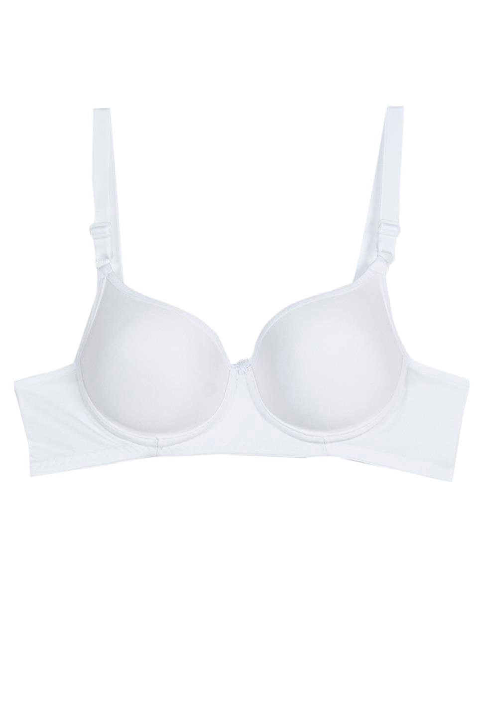 WHİTE 001107 BYN DÜZ DOLGULU SÜTYEN - Beyaz