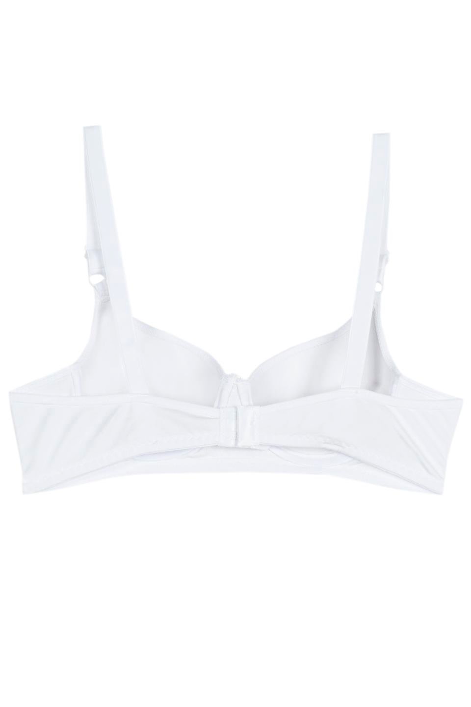 WHİTE 001107 BYN DÜZ DOLGULU SÜTYEN - Beyaz