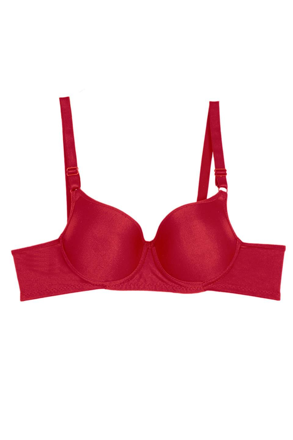 WHİTE 001107 BYN DÜZ DOLGULU SÜTYEN - Bordo