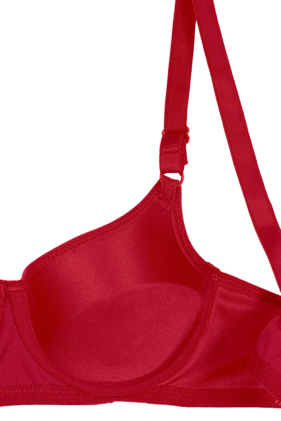 WHİTE 001107 BYN DÜZ DOLGULU SÜTYEN - Bordo