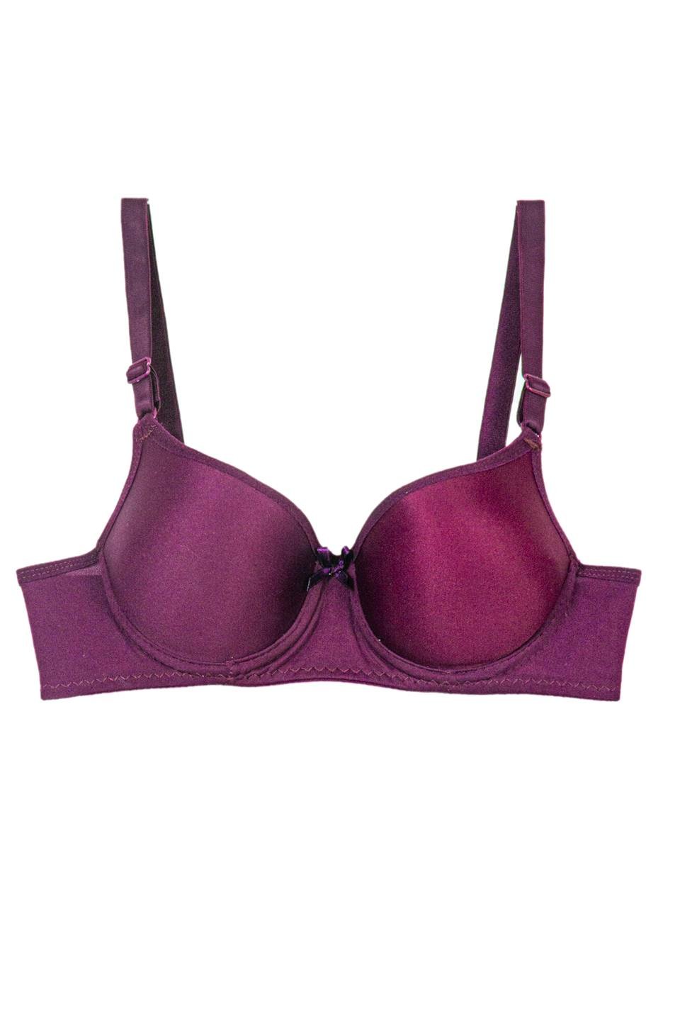 WHİTE 001107 BYN DÜZ DOLGULU SÜTYEN - Mor