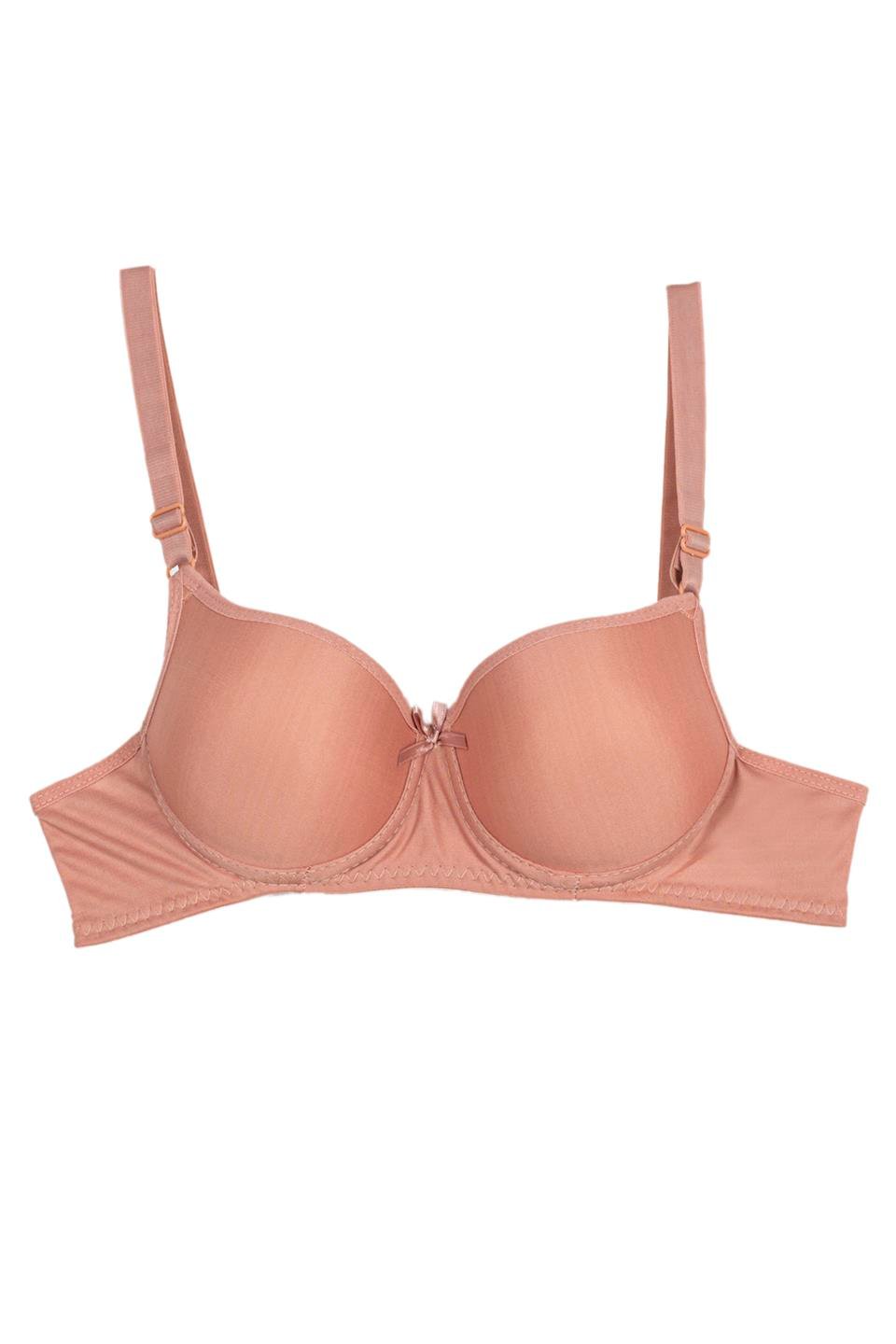 WHİTE 001107 BYN DÜZ DOLGULU SÜTYEN - Pudra