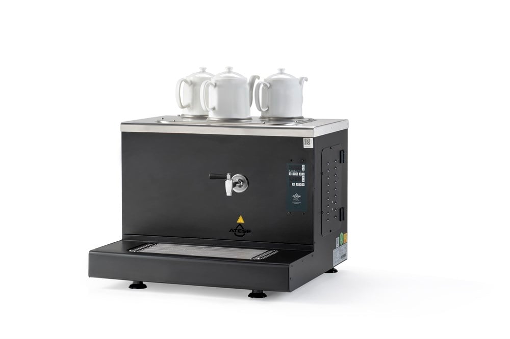 ATEŞE SMART PLUS ELEKTRİKLİ STATIC ÇAY KAZANI 3 DEMLİKLİ