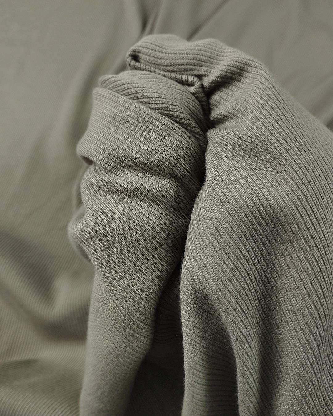 Çağla Yeşili Renkte Bebe Ribana Kumaş En: 80cm