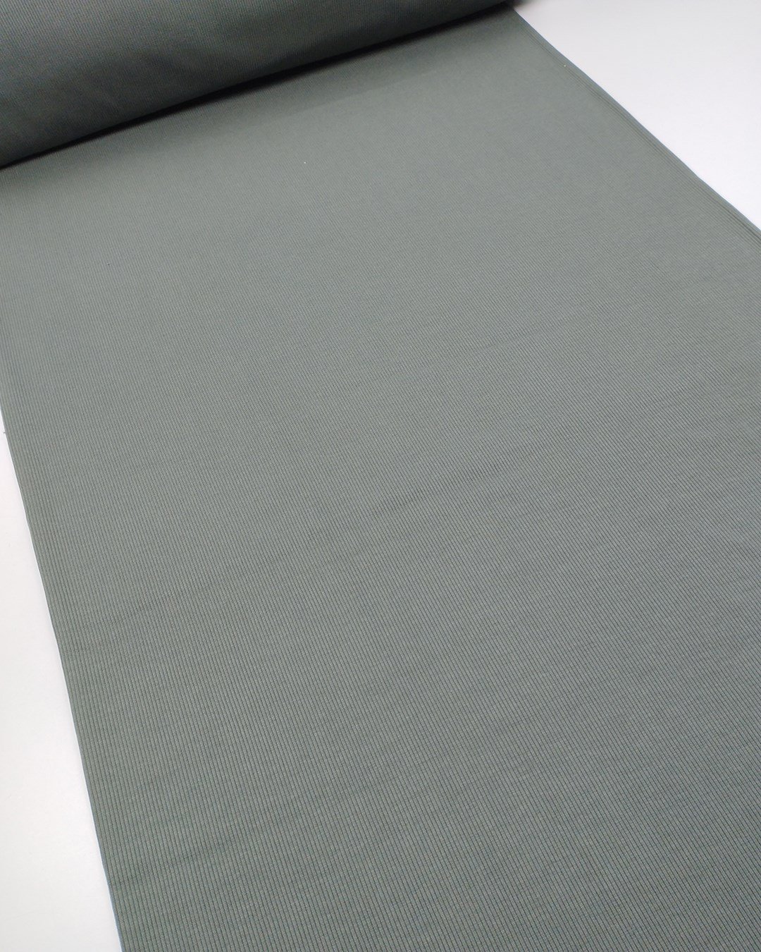 Koyu Pastel Yeşil Kaşkorse Ribana Kumaş Esnek Yumuşak Bodylik & Bluzluk En: 115cm