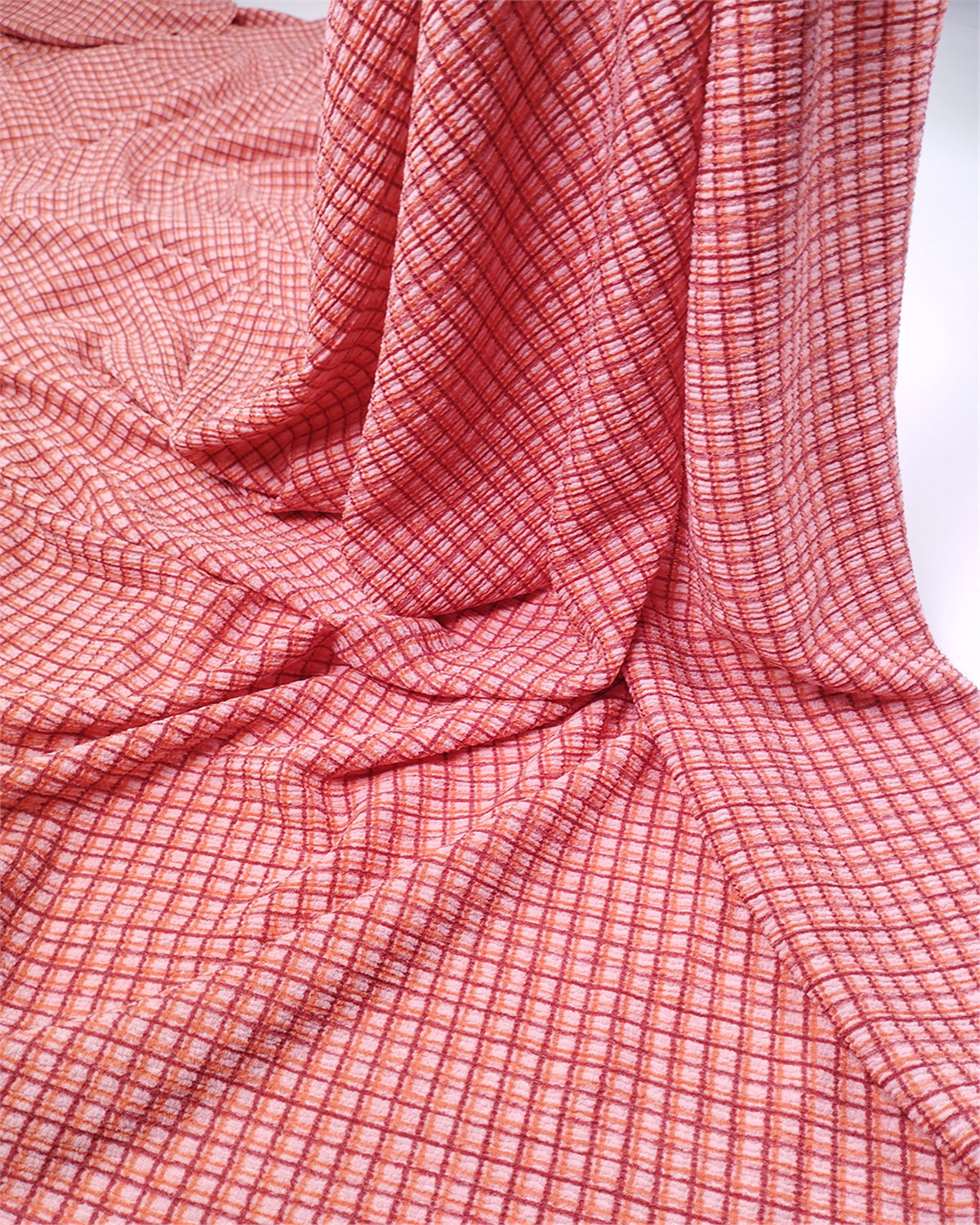 Pembe Turuncu Bordo İnce Yumuşak Bürümcüklü Jarse Kumaş Elbiselik & Bluzluk 140x300cm
