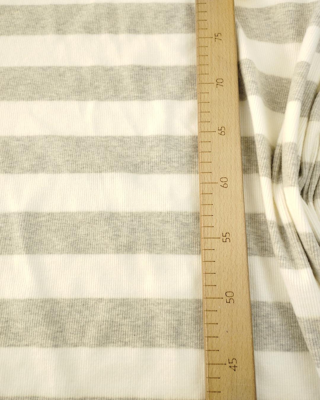 Gri Beyaz Renklerde Kaşkorse Örme Kumaş En: 95cm