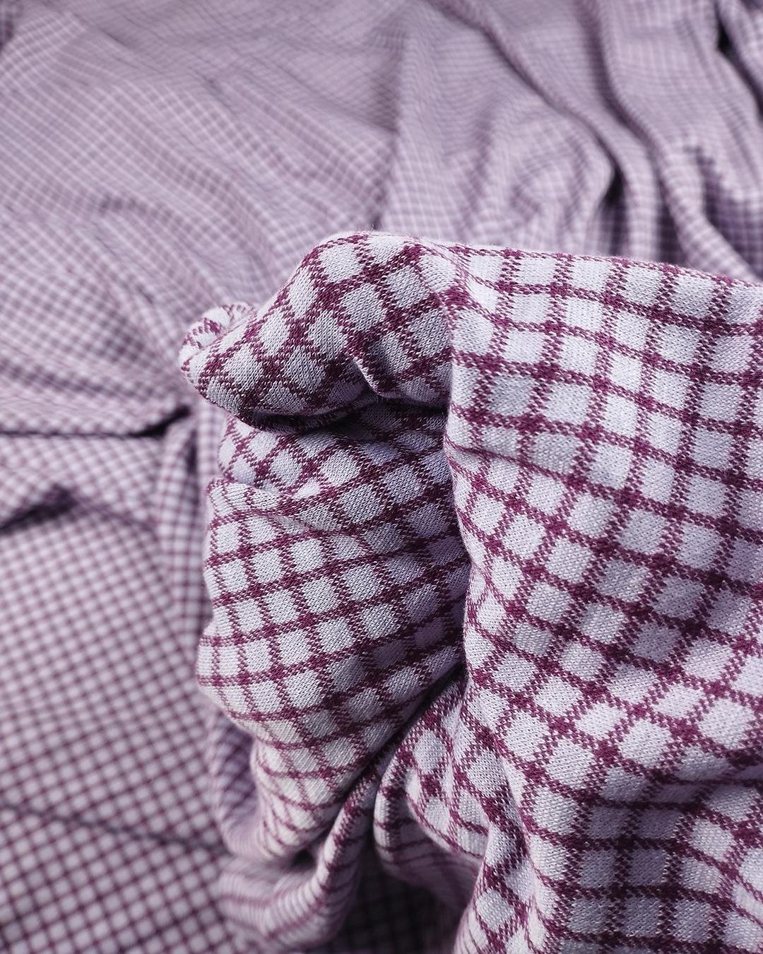 Eflatun Bordo Renklerde Örme Kumaş 160x265cm