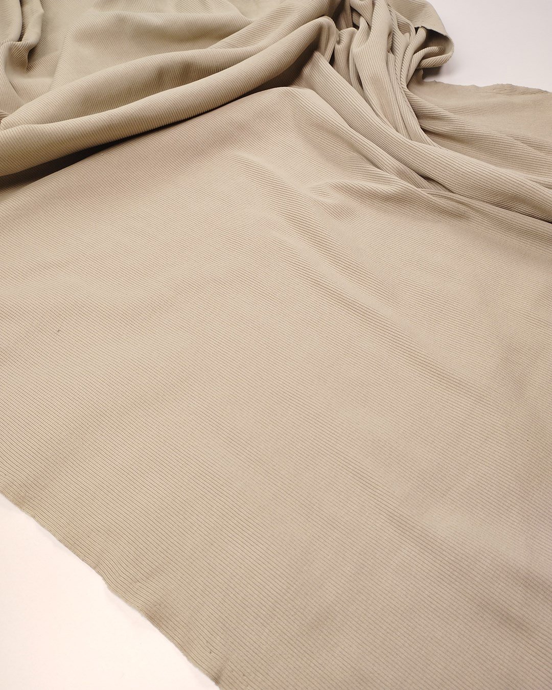 Açık Toprak Tonlu Yeşil Kaşkorse Ribana Kumaş Esnek Yumuşak Bodylik & Bluzluk 100x200cm