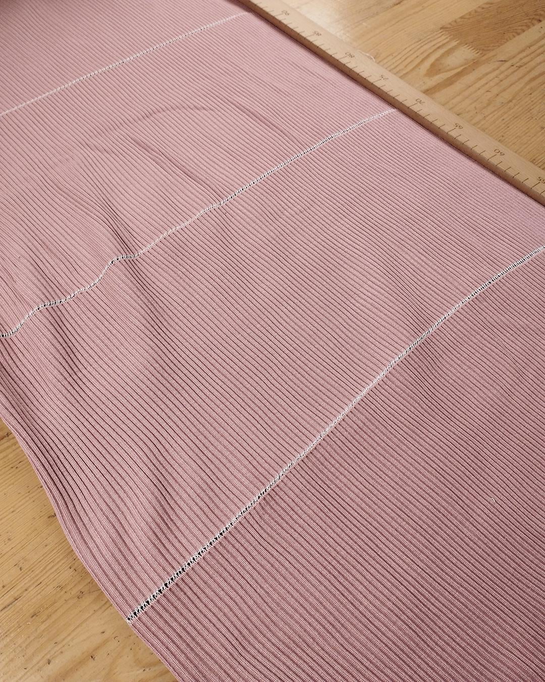 5 ADET Pembe Renkte Ribana (En  96 cm x Boy  20 cm)