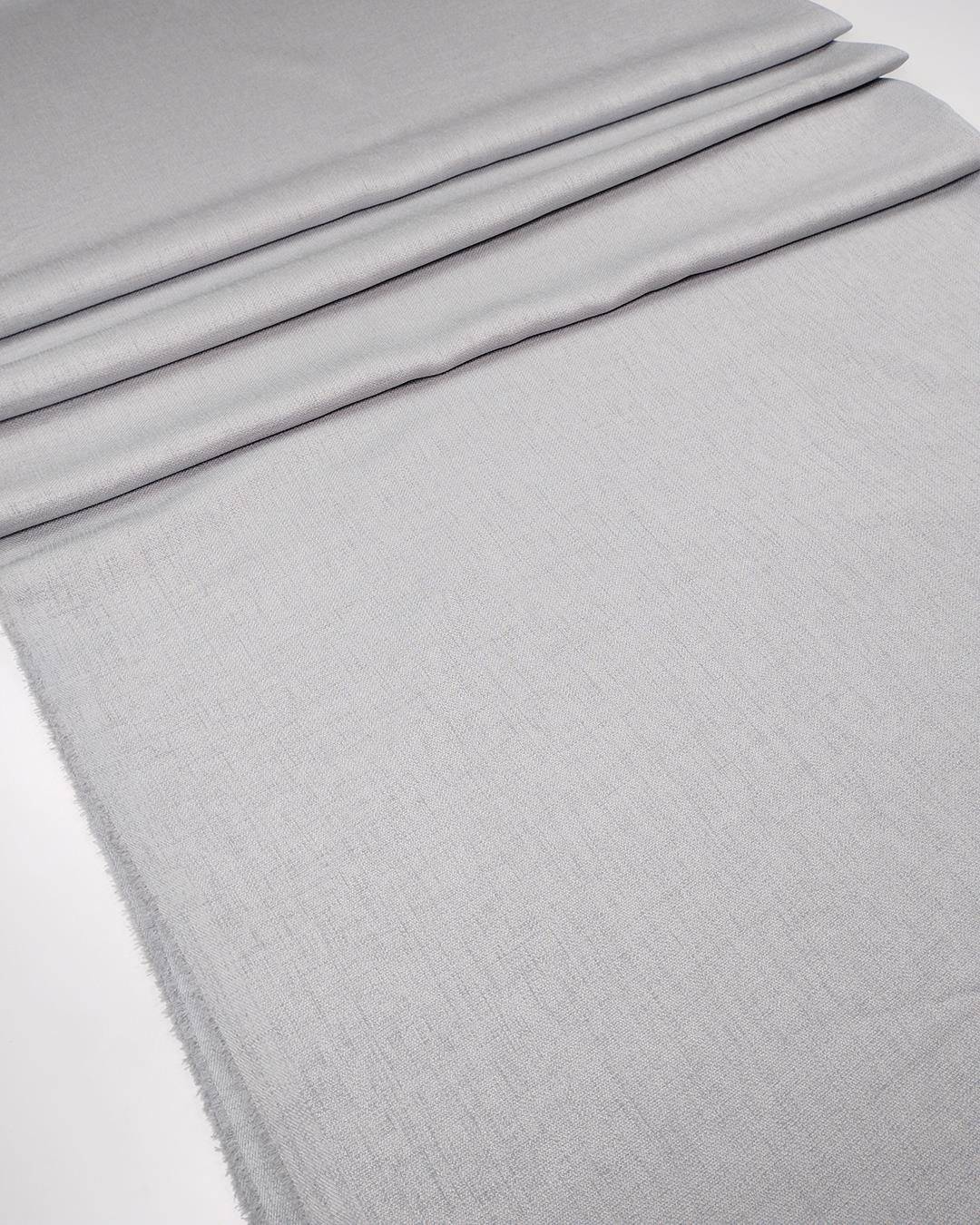 Gri Keten Sentetik Karışımlı Kumaş Tiril Tiril Akışkan Dökümlü Gömleklik & Elbiselik 140x190cm