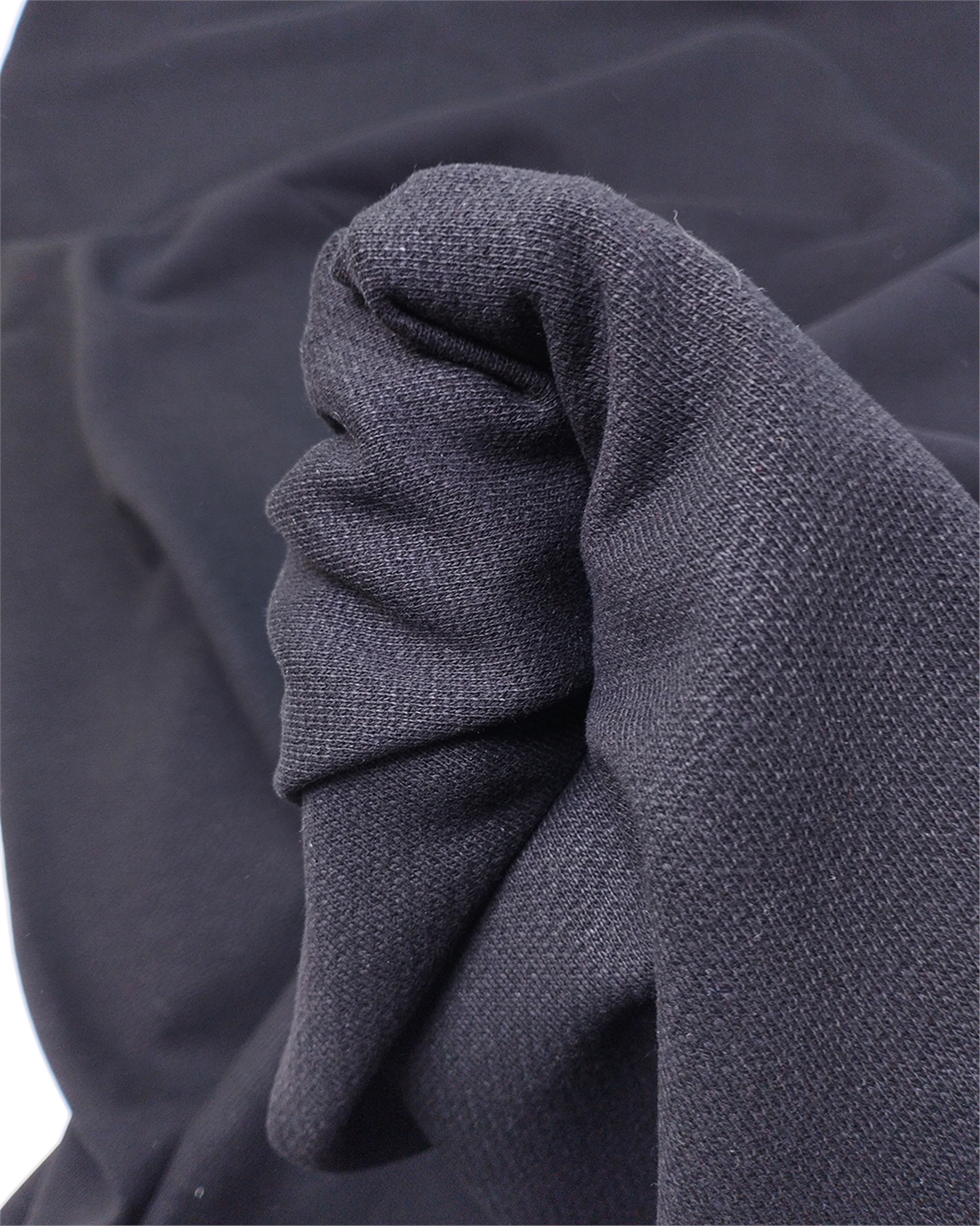Siyah Yumuşak Dokulu Üç İp Penye Kumaş Eşofmanlık & Sweatshirtlük En: 180cm