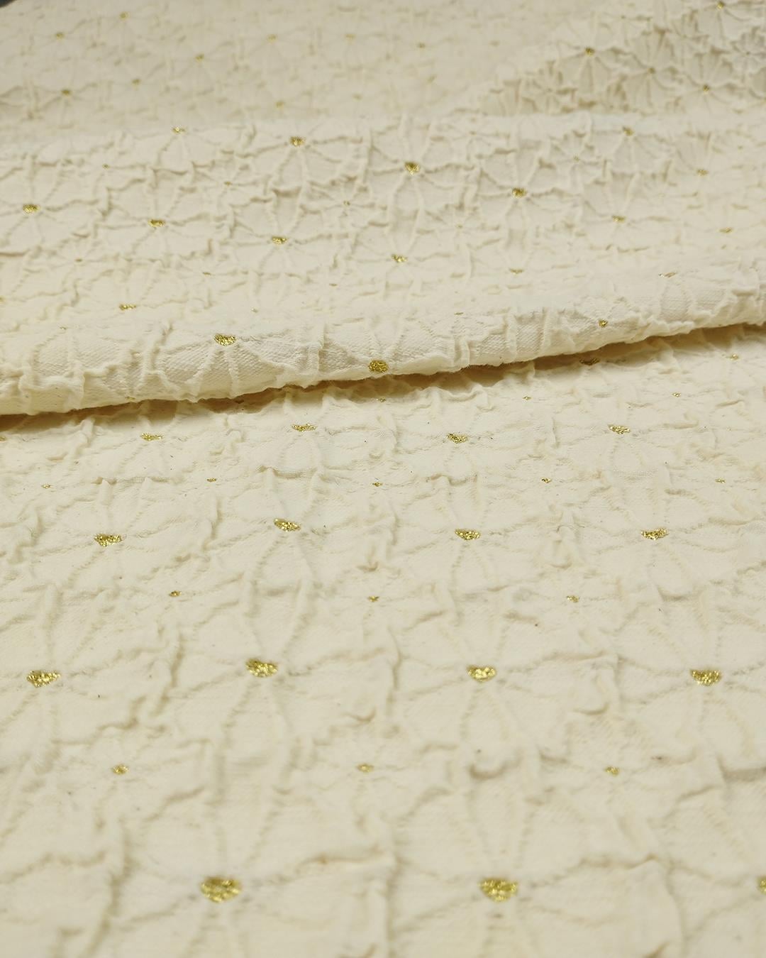 Krem Dore Detaylı Brokar 130x260cm