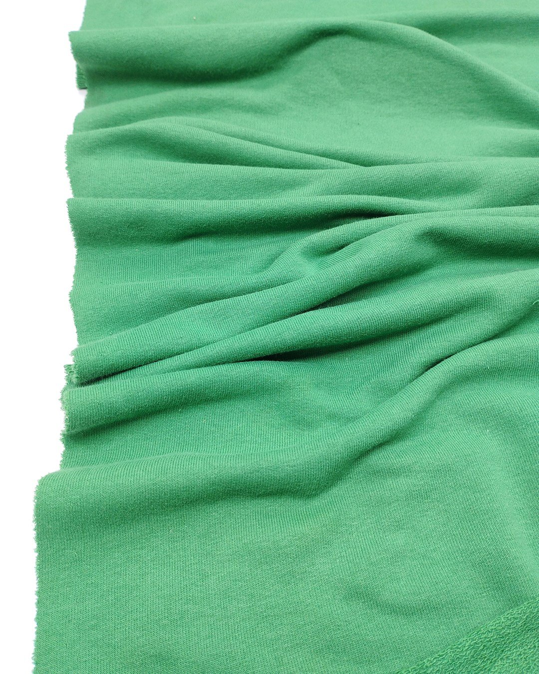 Canlı Çimen Yeşili 2 İplik Penye Kumaş Pamuksu Yumuşak Sweatlik & Eşofmanlık En: 195cm