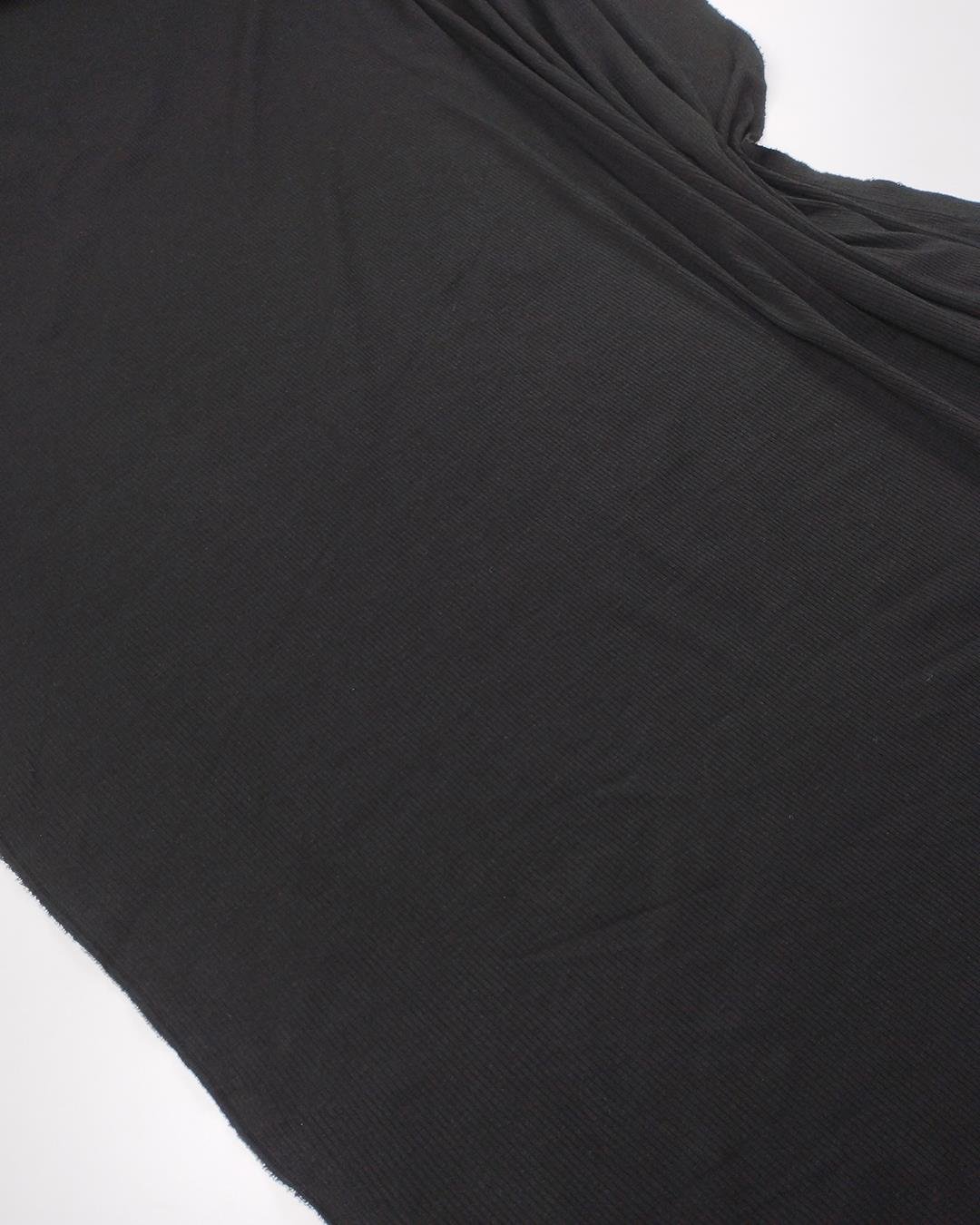 Siyah Kaşkorse Örme Kumaş Esnek Yumuşak Bodylik & Bluzluk En: 100cm