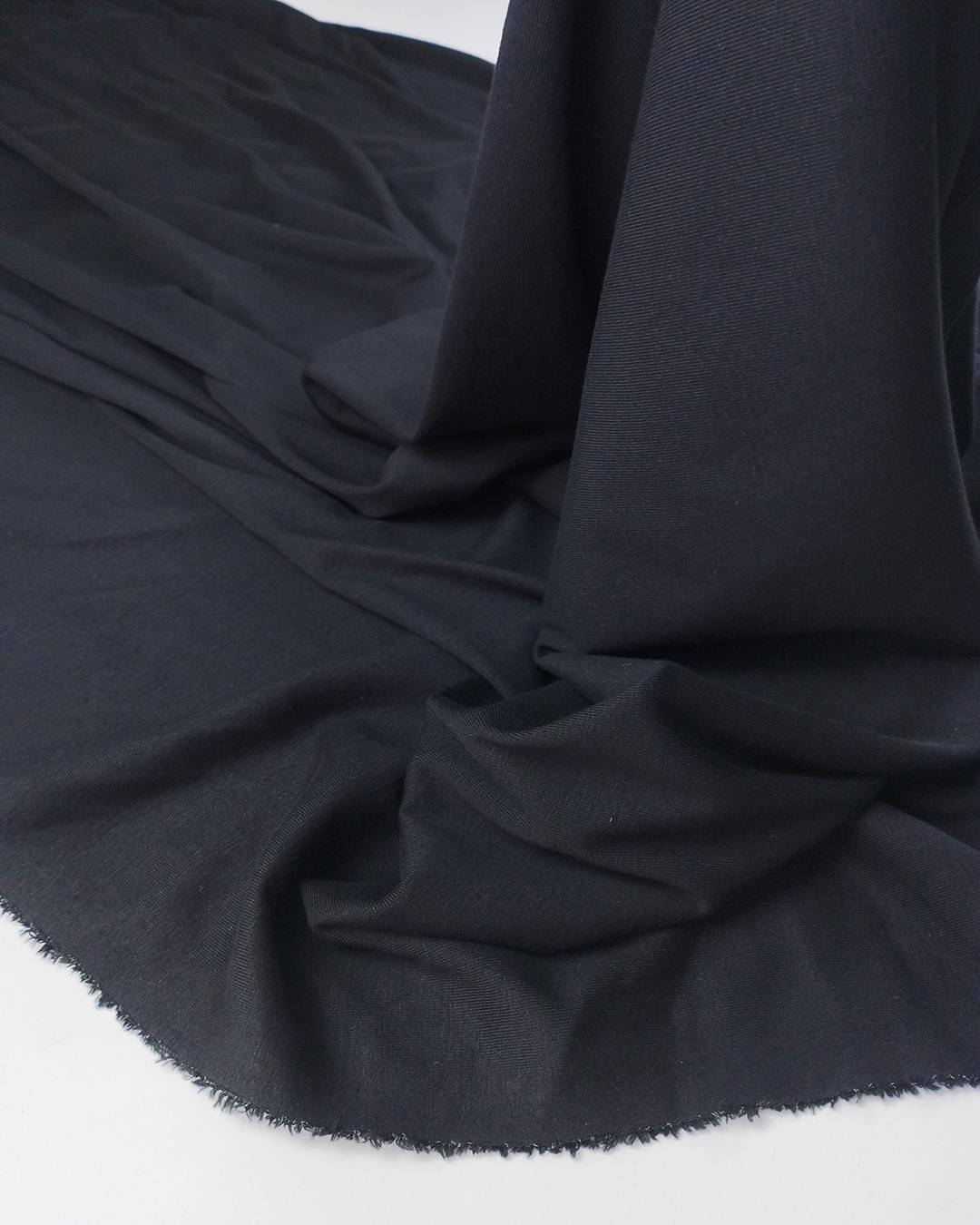 Siyah Renkte İnterlok Örme Kumaş 150x290cm