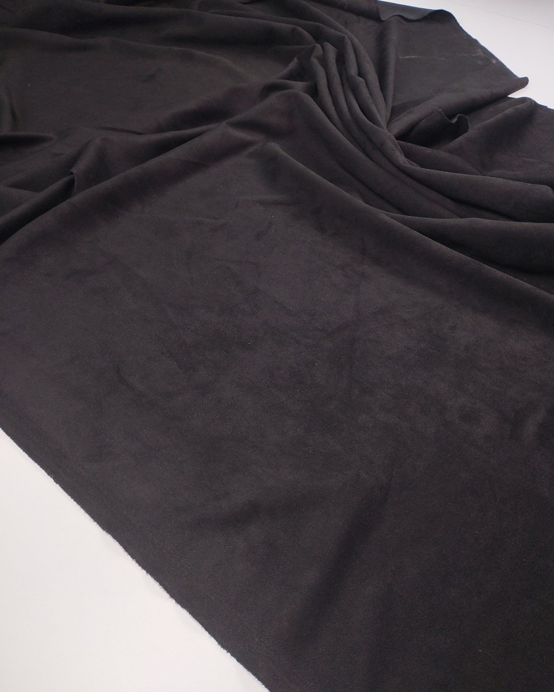 Küllü Siyah Nubuk Dokulu Jarse Kumaş Yumuşak Dökümlü Elbiselik & Tuniklik En: 150cm