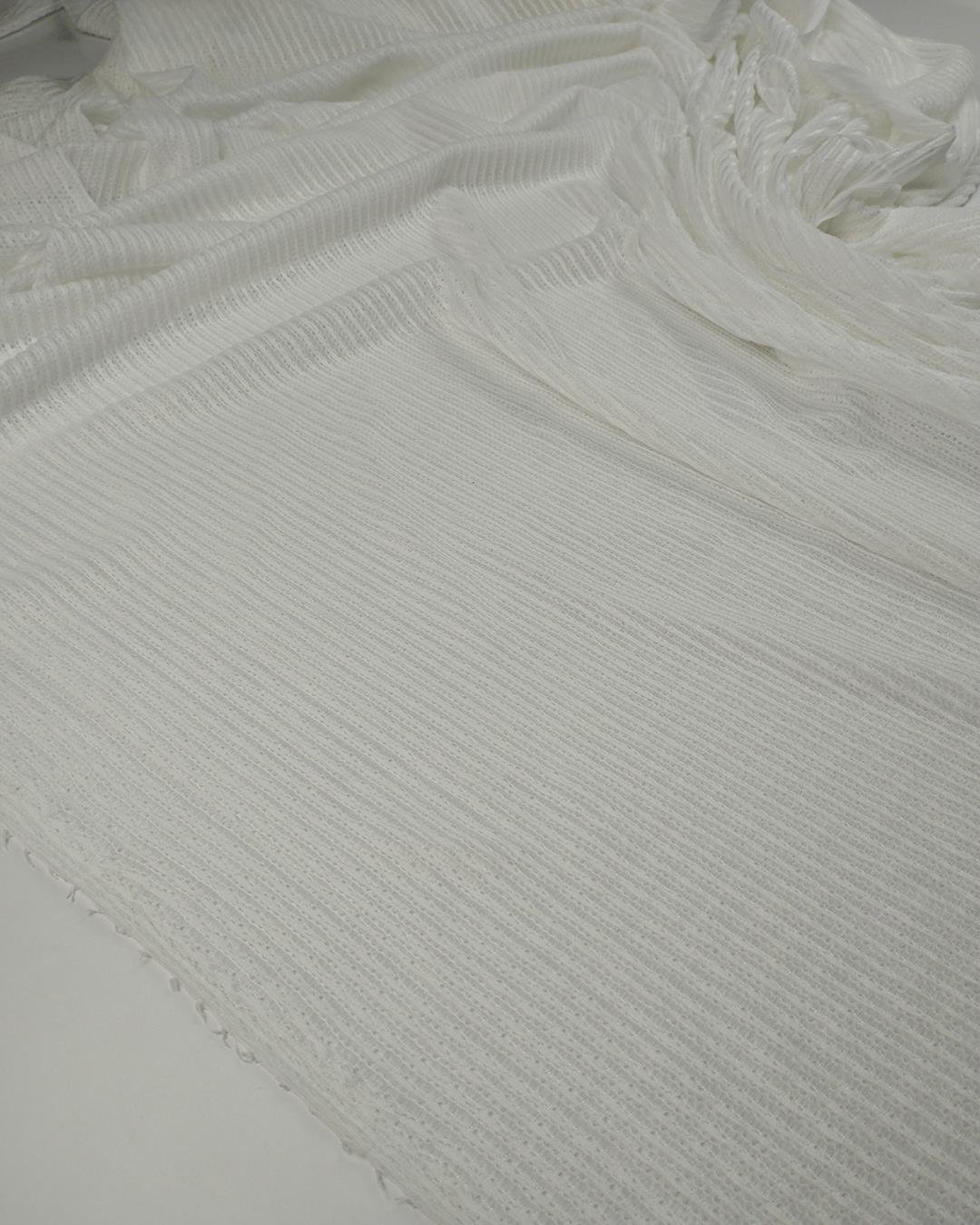 Beyaz Renkte Örme Kumaş 160x300cm