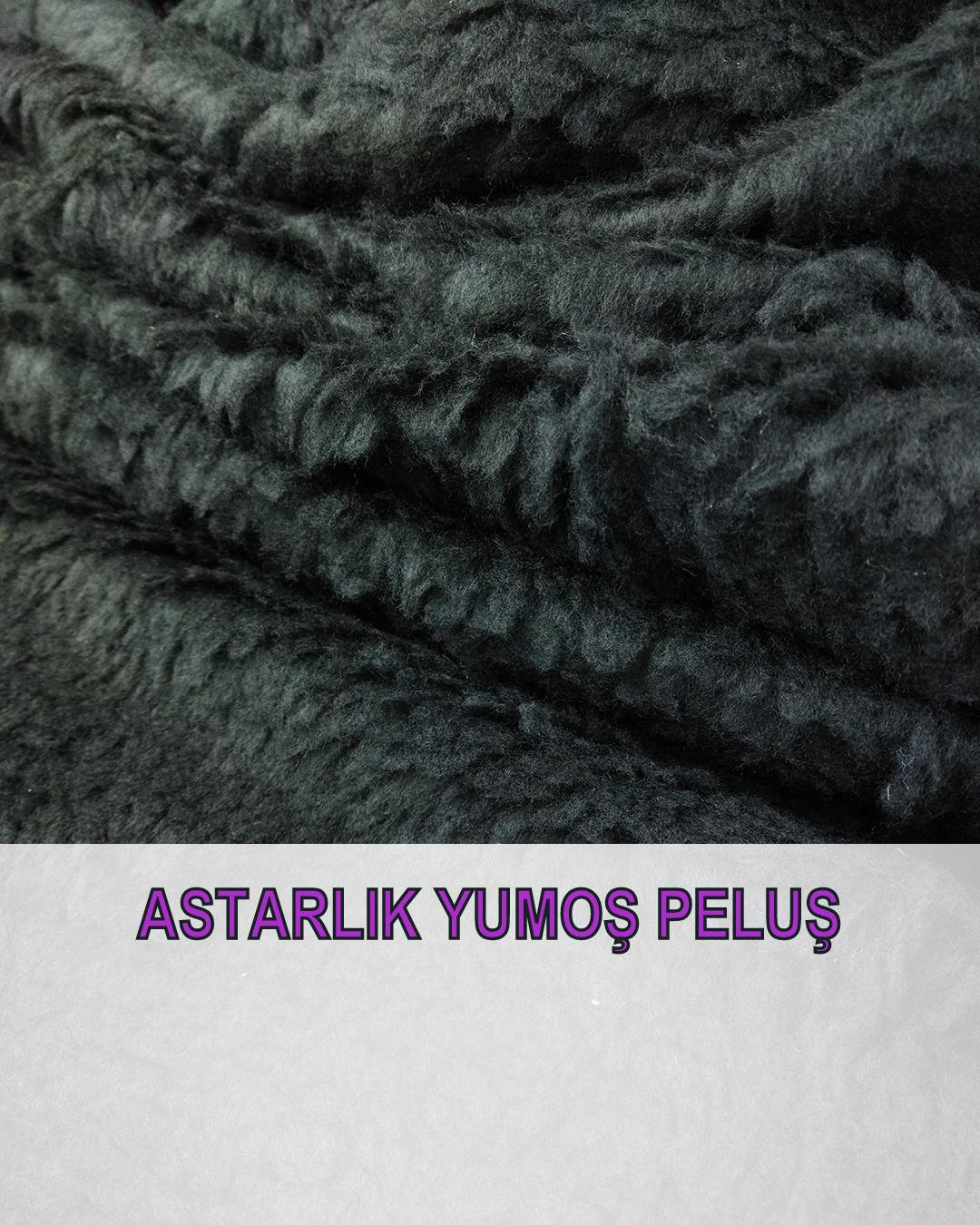 Astarlık Peluş Siyah Renkte (En 150 cm x Boy 370 cm)