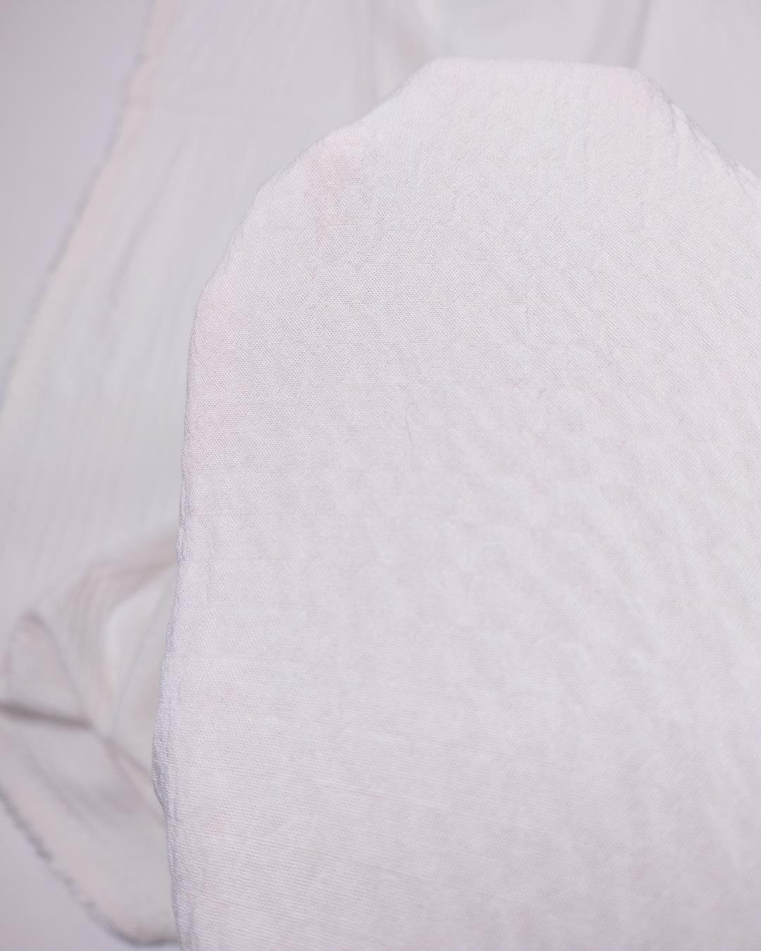 Ekru Viskon Karışımlı Dokuma Kumaş İncecik Yumuşak Dökümlü Gömleklik & Elbiselik 110x210cm