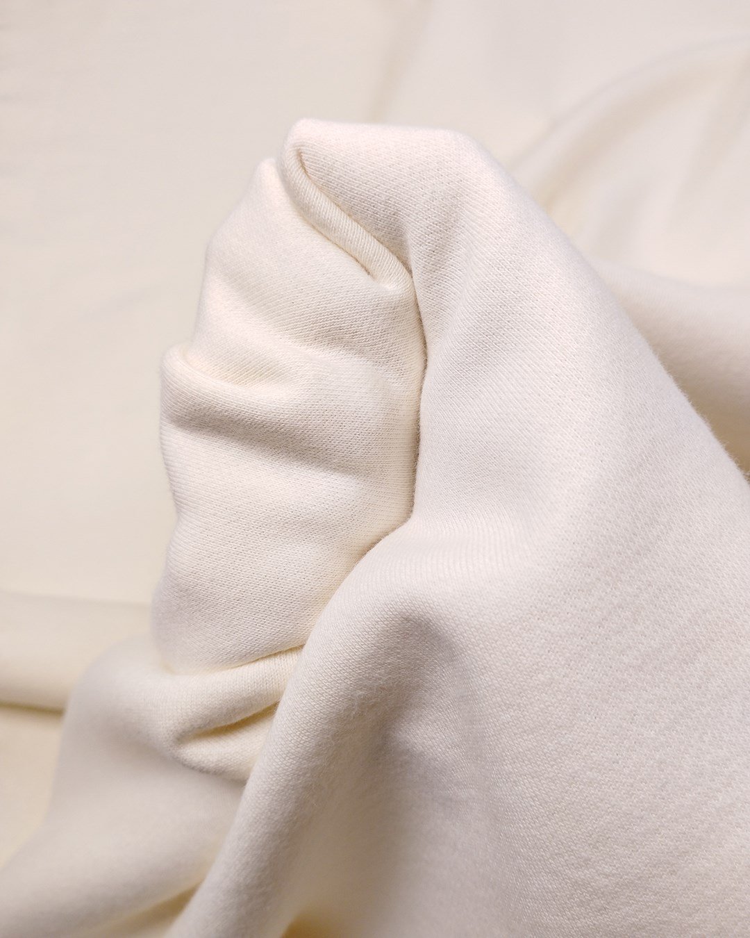 Krem 2 İplik Penye Kumaş Hafif Şardonlu Yumuşacık Sweatlik & Eşofmanlık En: 180cm