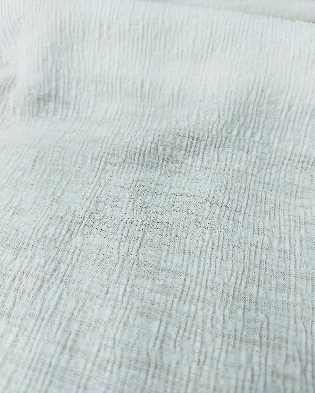 Beyaz Renkte Bürümcüklü Jarse (En 130 cm x Boy 200 cm)