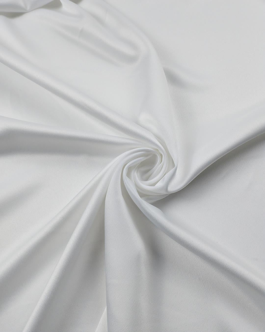 Beyaz Renkte Hafif Esnek Saten (En  140 cm x Boy 250 cm)