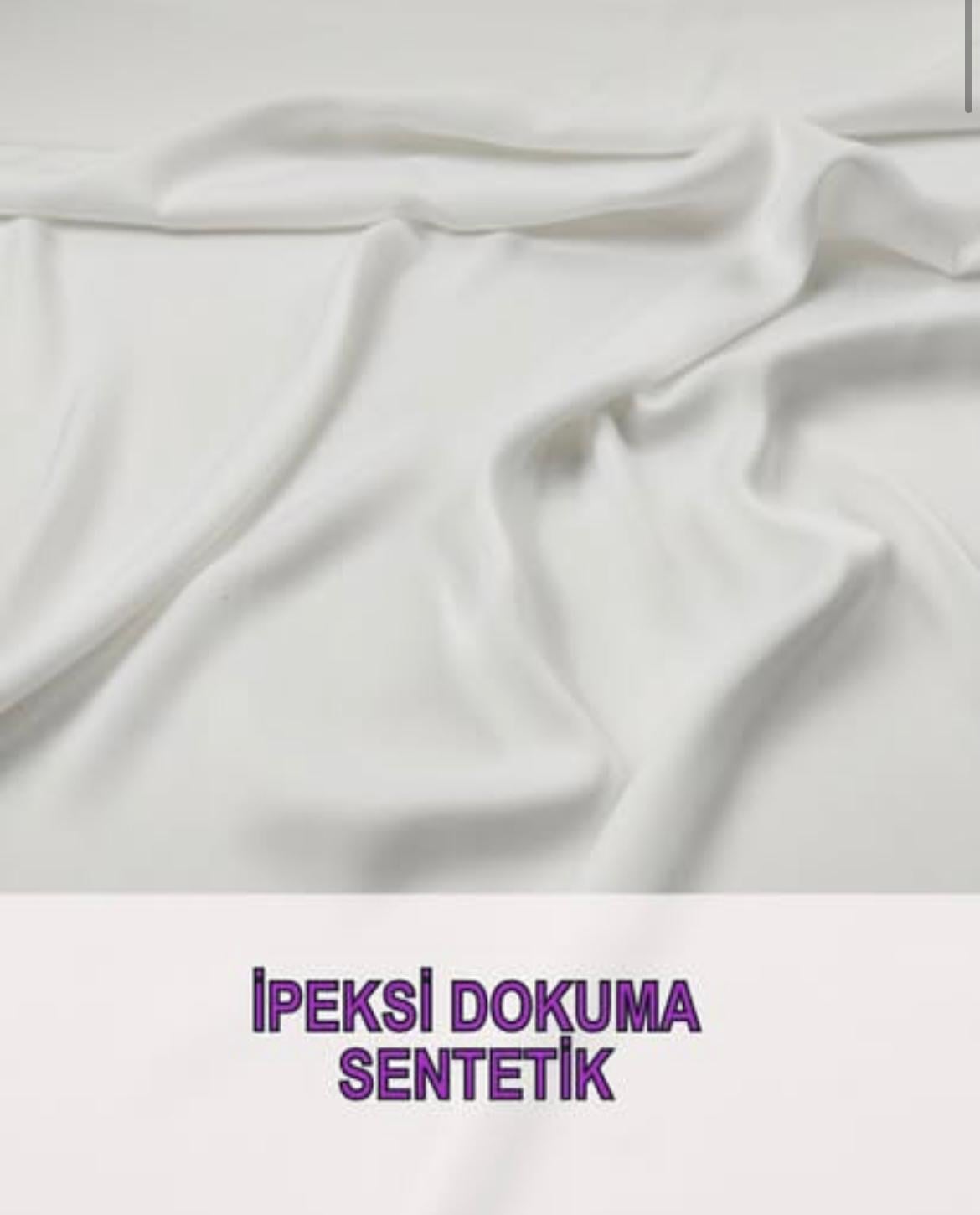 Beyaz Renkte İnce Sentetik Dokuma (En  160 cm x Boy  210 cm)