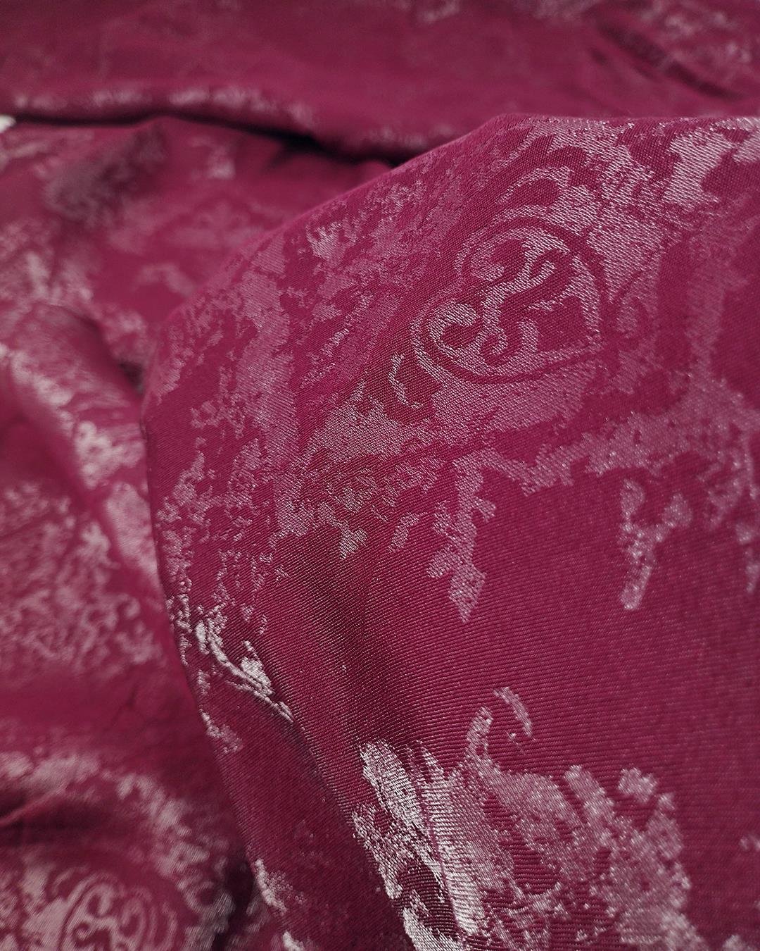 Bordo Renkte Dokumasından Desenli Dokuma (En  140 cm x Boy  200 cm)