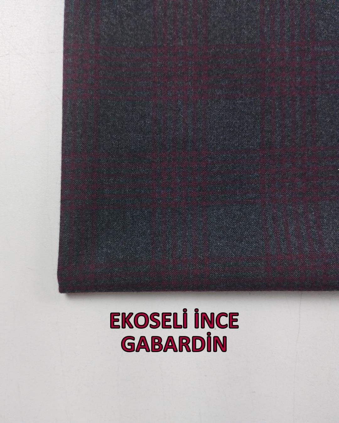 Bordro Gri Renklerde Gabardin (En 150 cm x Boy 190 cm)
