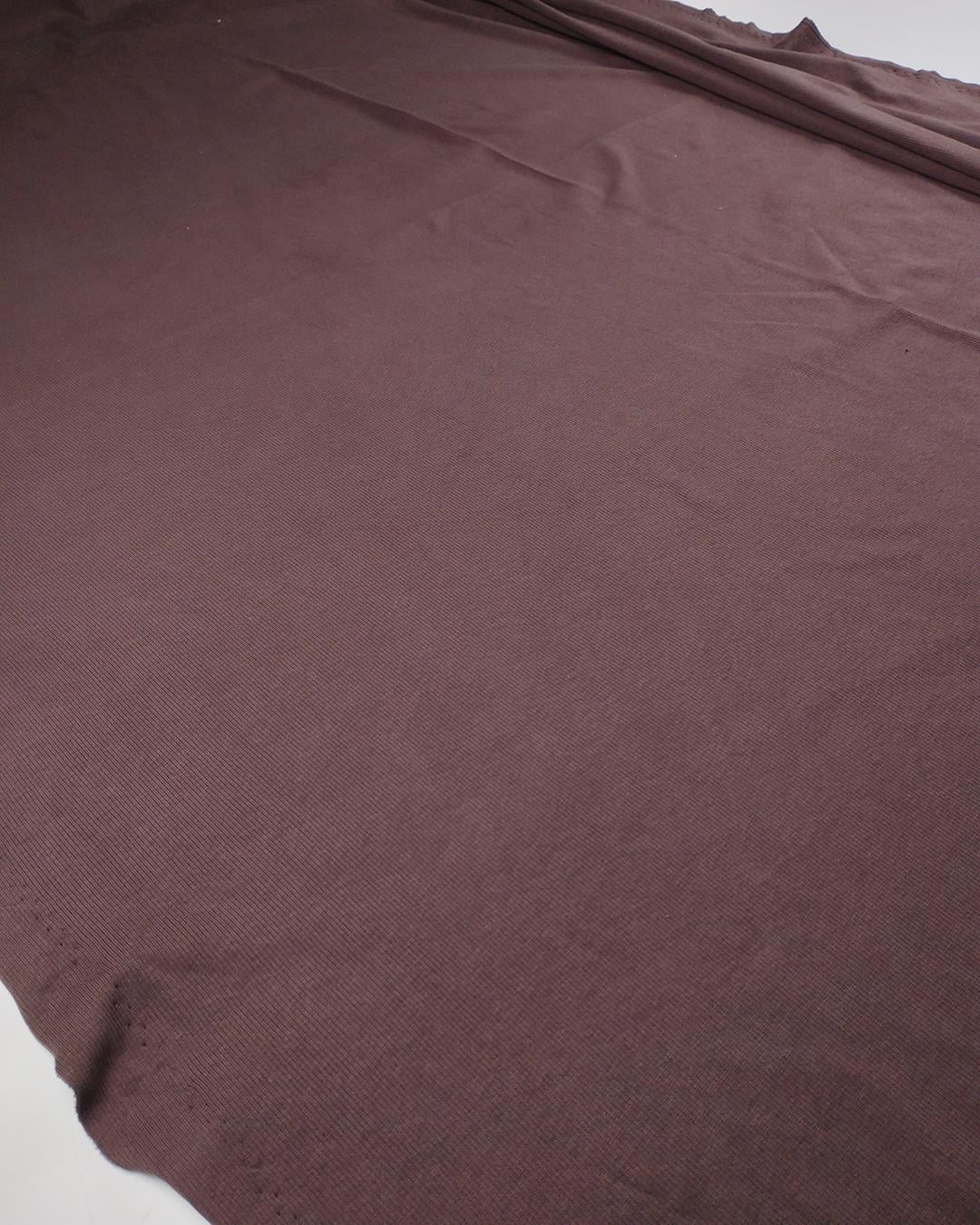 Kahve Renkte Yumuşak Ribana Kumaş En: 110cm