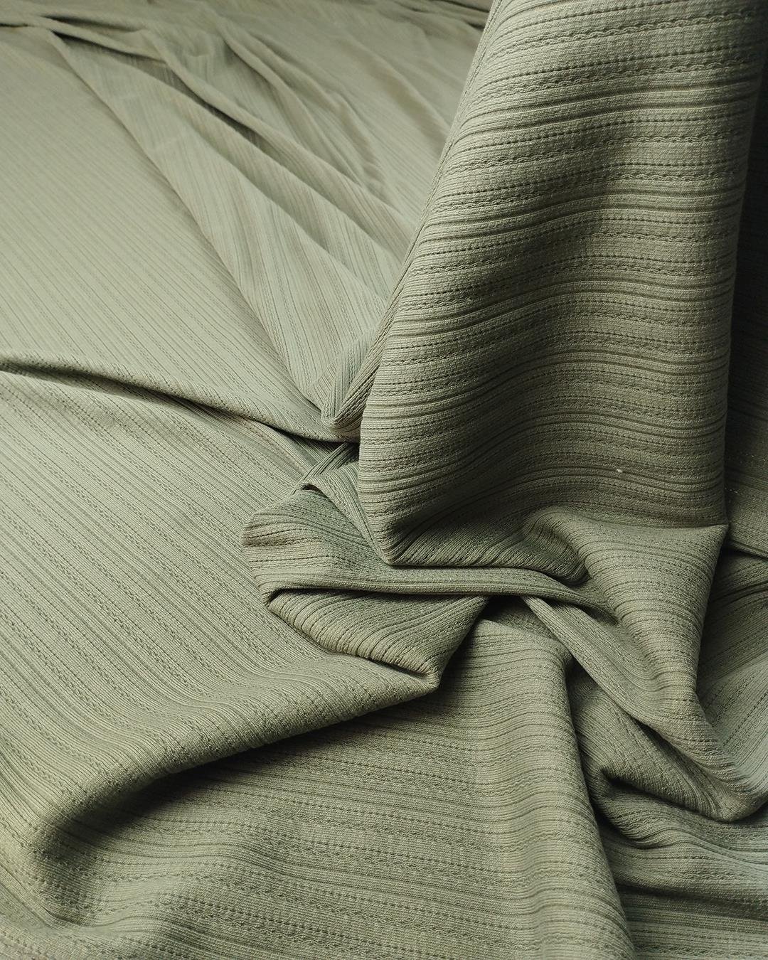 Pastel Yeşil Renkte Pamuklu Penye Kumaş En: 160cm