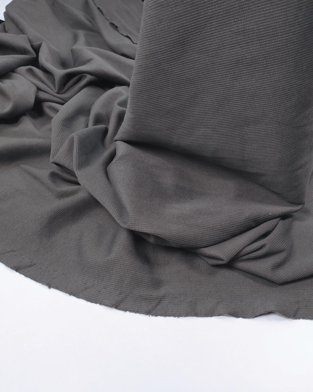 Gri Füme Kaşkorse Ribana Örme Kumaş Esnek Yumuşak Saran Bluzluk & Bodylik En: 110cm