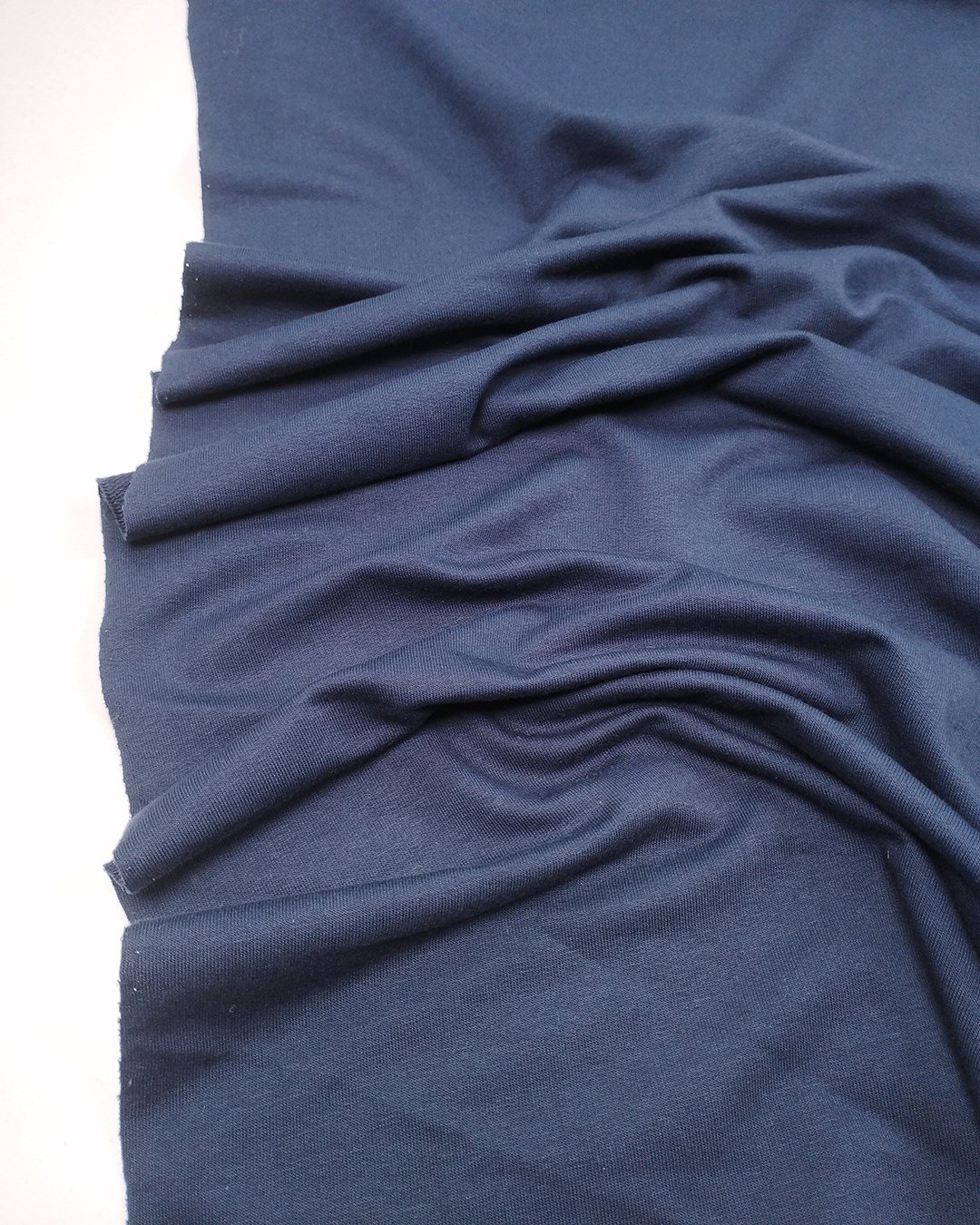 Lacivert 2 İplik Penye Kumaş Sıkı Örgülü Diz Yapmaz Sweatlik & Eşofmanlık En: 160cm