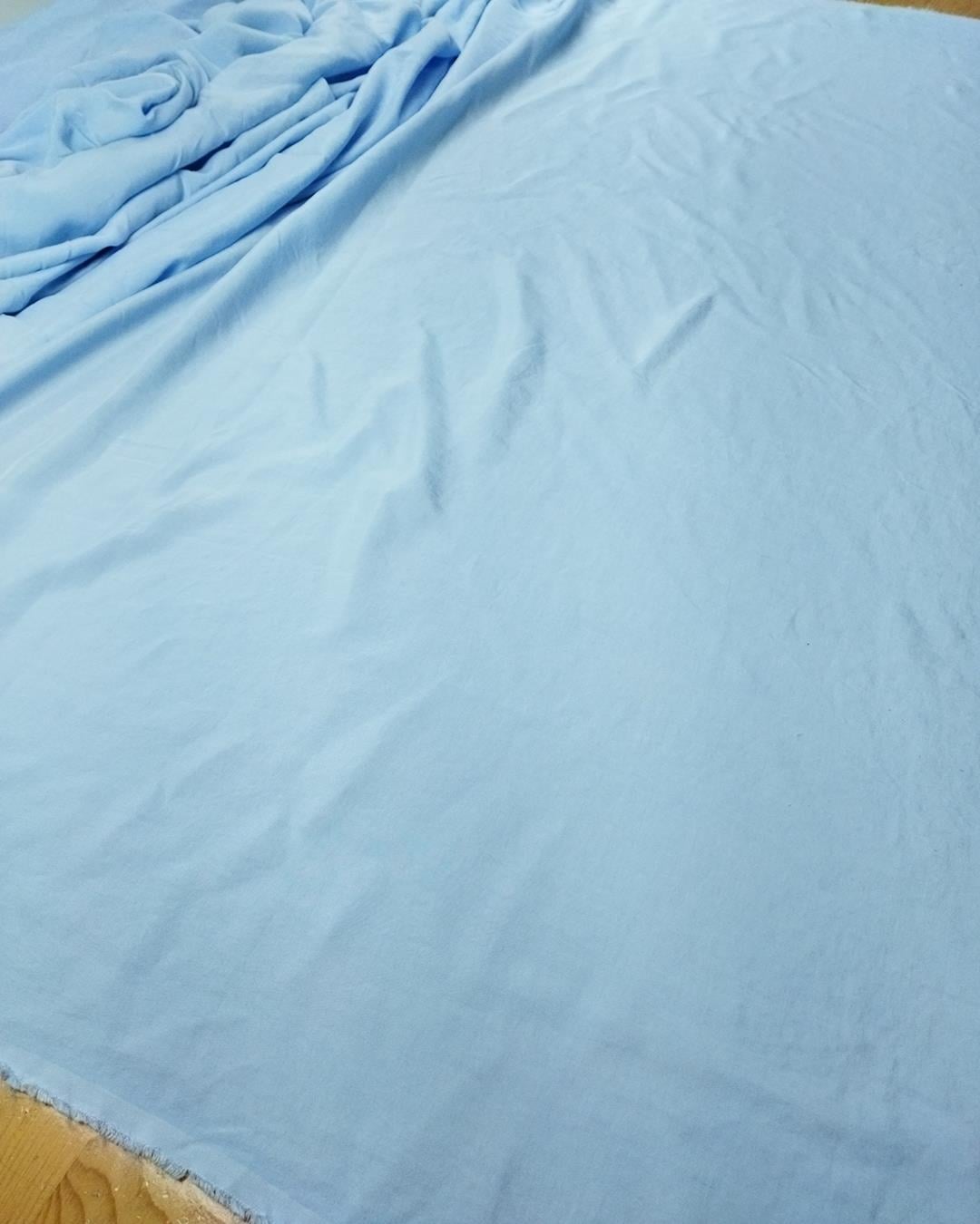 Dokuma Aerobin Benzeri İnce Bebe Mavisi Renk En: 140 cm