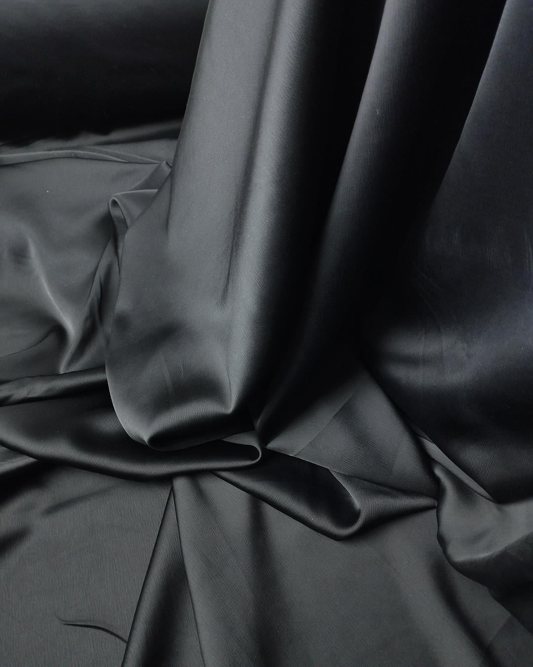 Dokuma sentetik içerikli mat siyah En: 150 cm