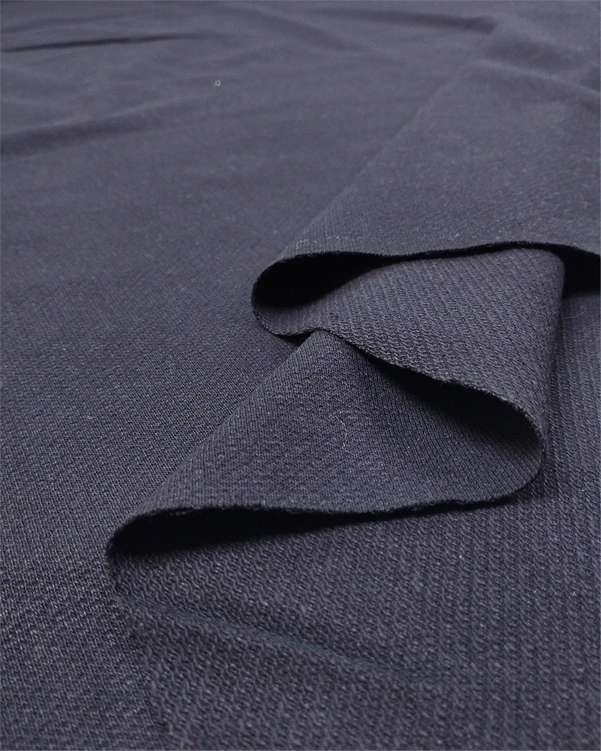 Siyah Yumuşak Dokulu Üç İp Penye Kumaş Eşofmanlık & Sweatshirtlük En: 180cm